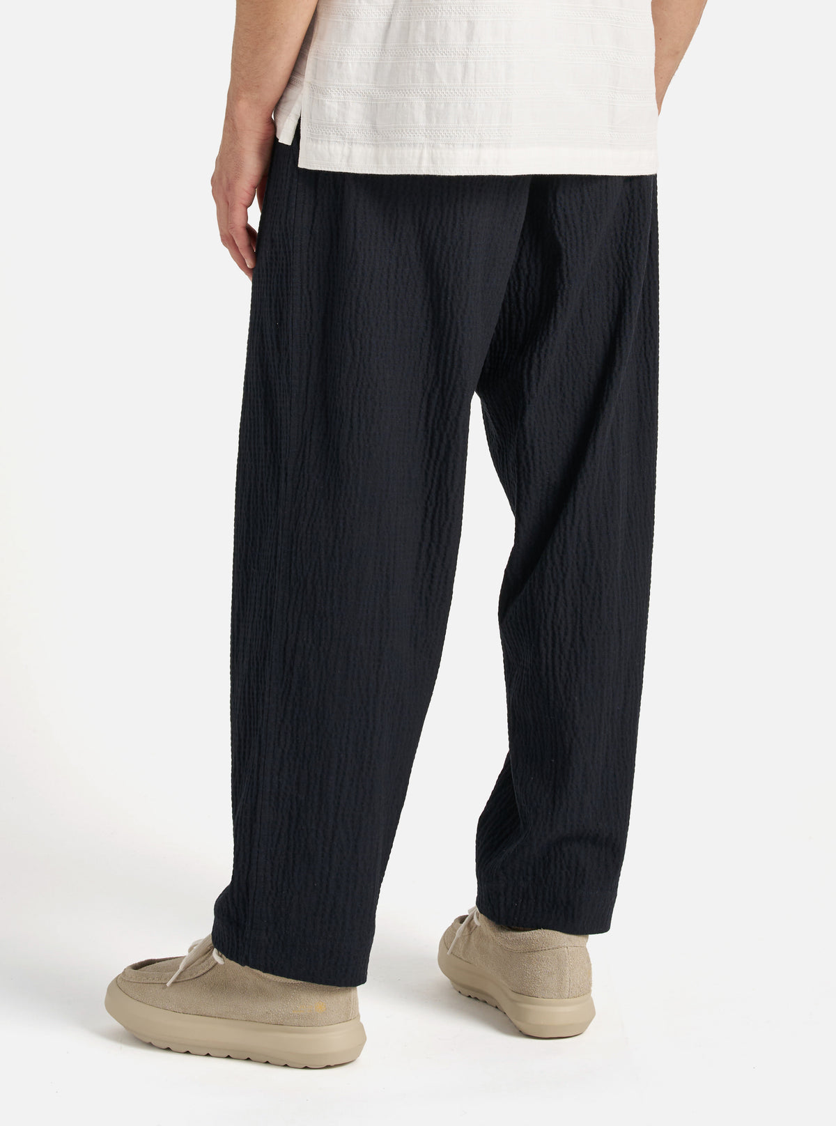 Dark Navy Ospina Cotton Oxford Pant