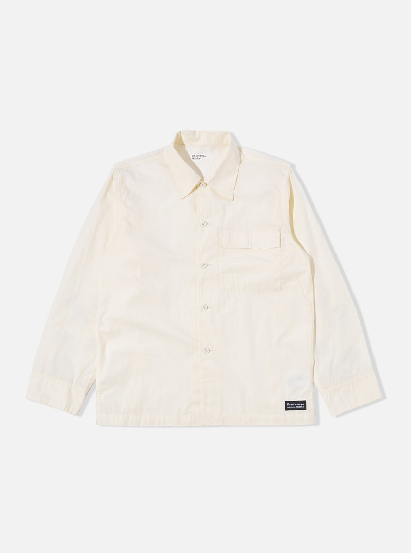 Flower Mountain x Universal Works Ecru Broadcloth Cruiser Shirt