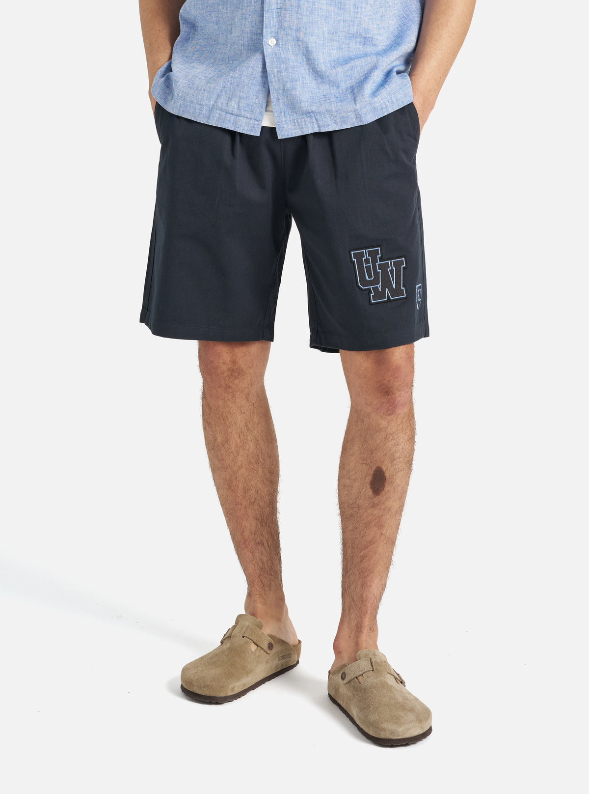Navy Twill/Badges Simple Short