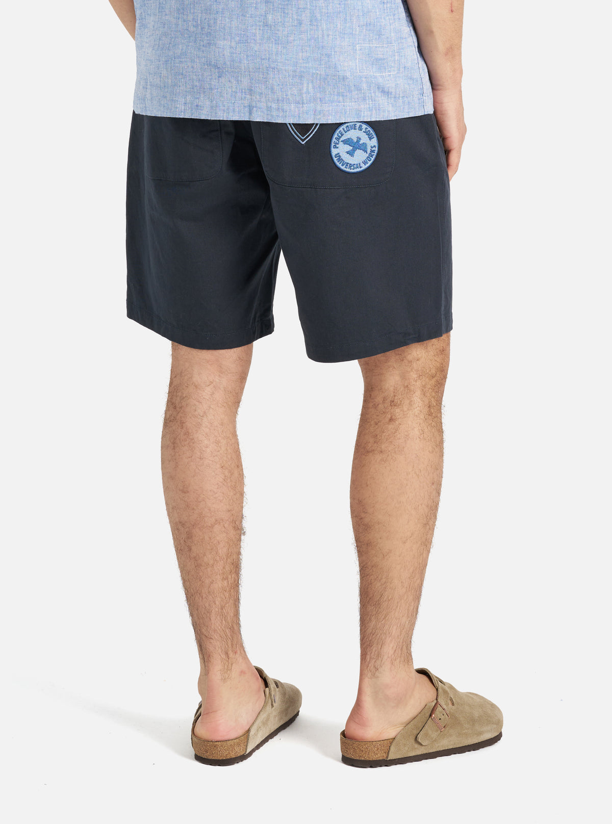 Navy Twill/Badges Simple Short