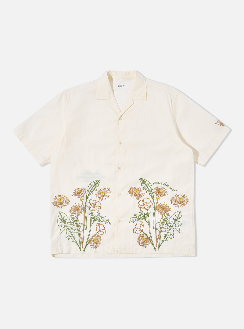 Flower Mountain x Universal Works Ecru Broadcloth Minari Shirt