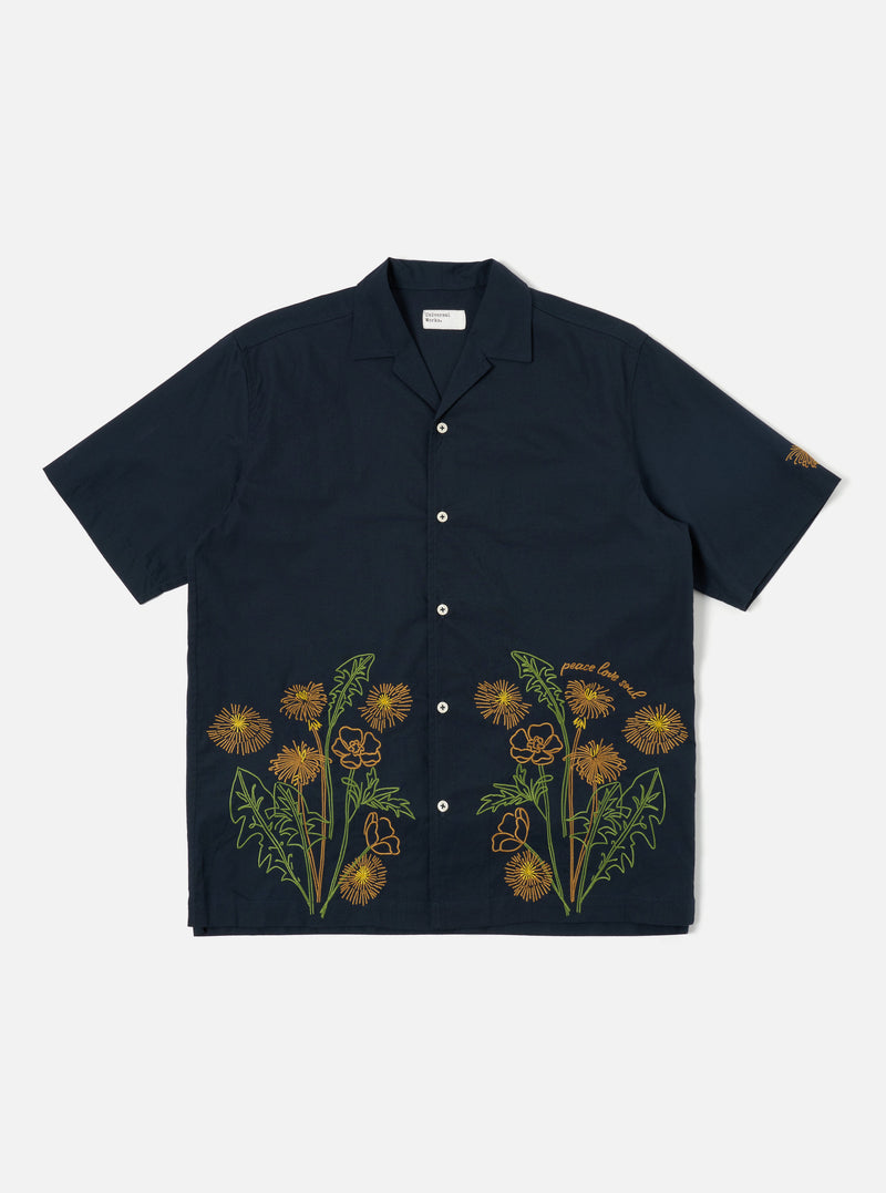 Flower Mountain x Universal Works Navy Broadcloth Minari Shirt