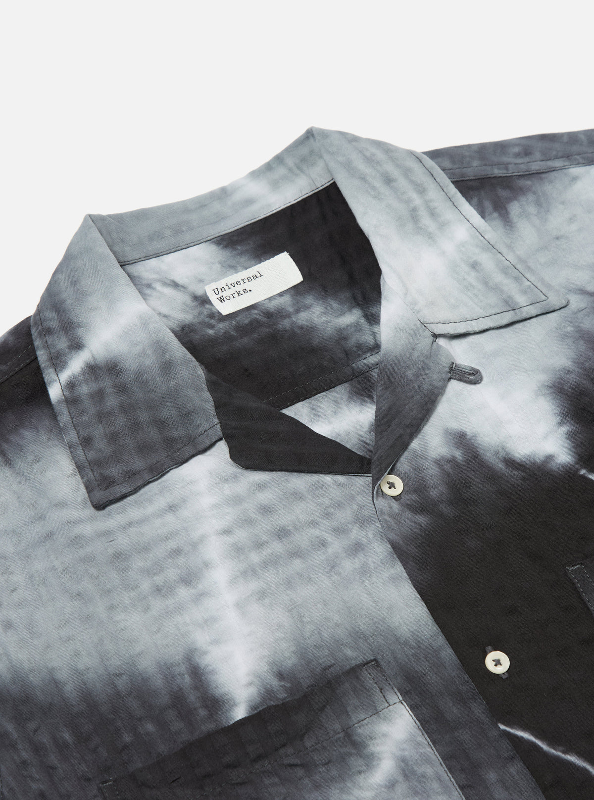 Charcoal Tie N Dye Seersucker Camper Shirt