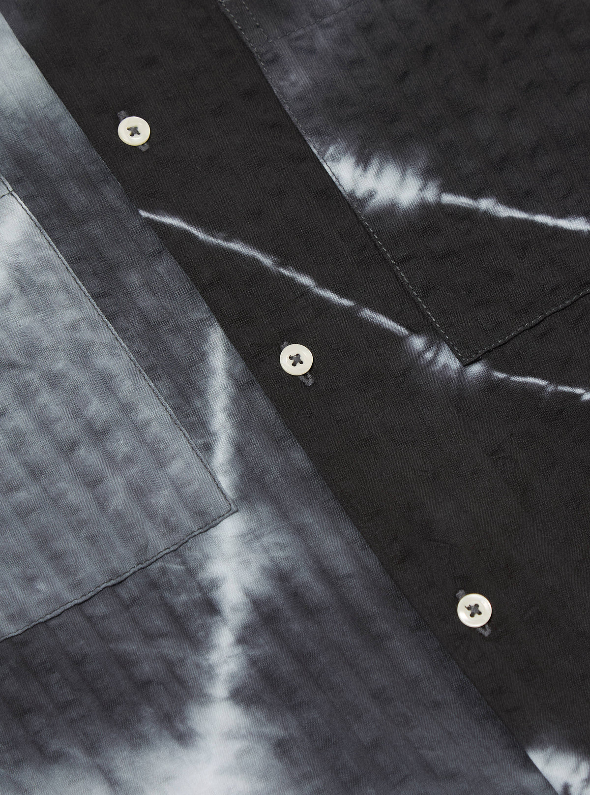 Charcoal Tie N Dye Seersucker Camper Shirt