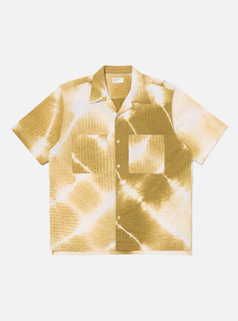 Khaki Tie N Dye Seersucker Camper Shirt