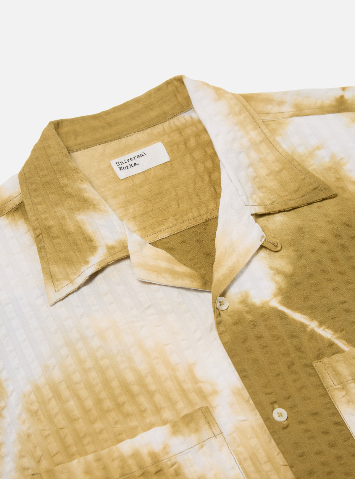 Khaki Tie N Dye Seersucker Camper Shirt