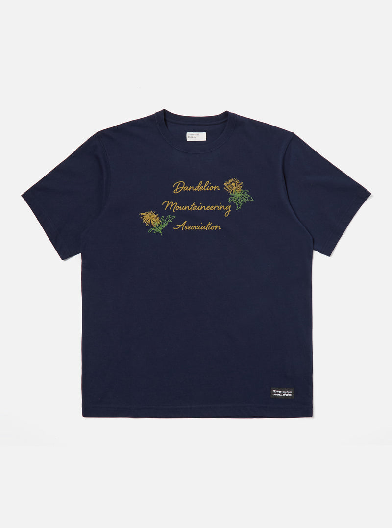 Flower Mountain x Universal Works Navy Single Jersey Tee