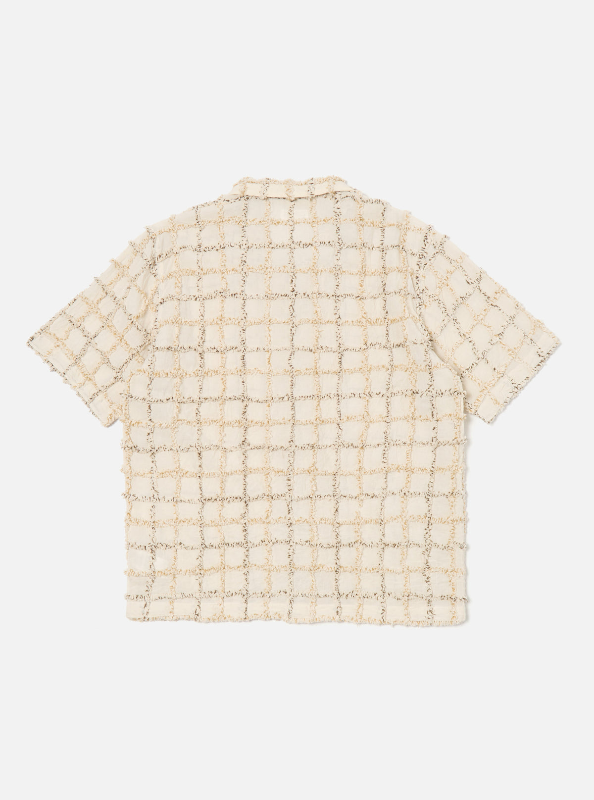 Ecru 3D Check Road Shirt