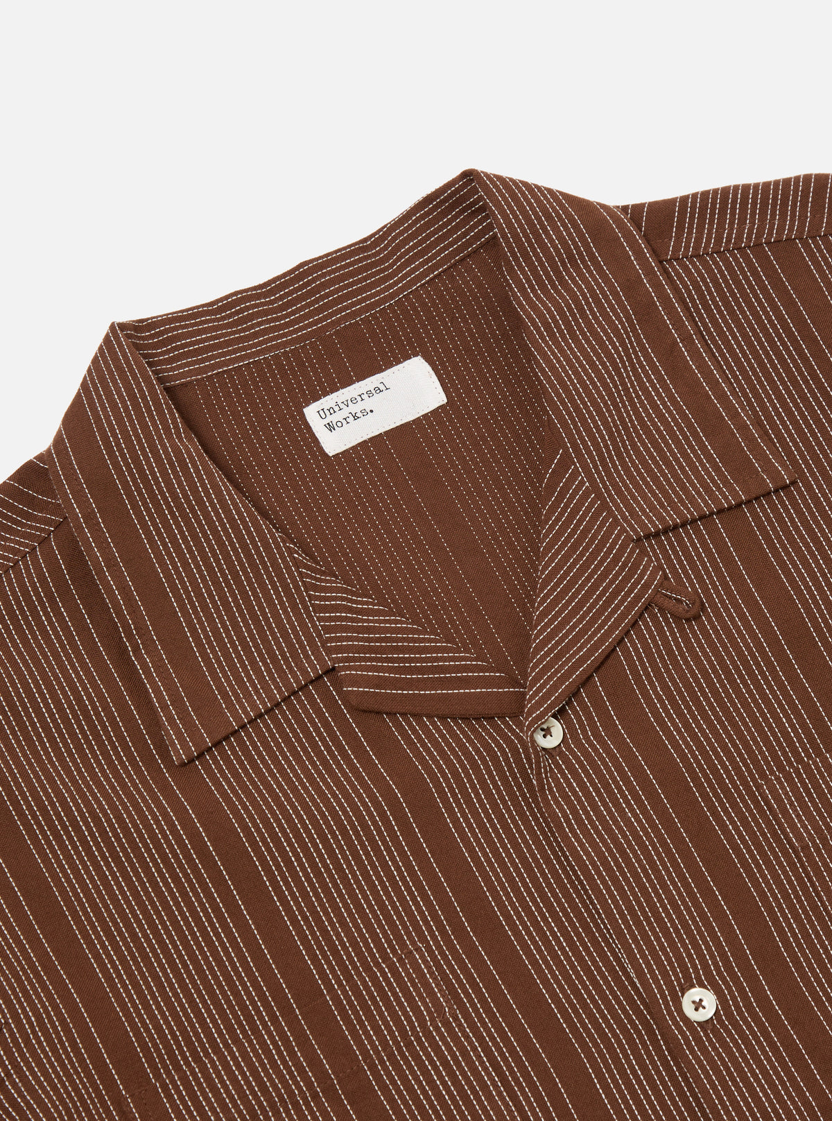 Brown Kantha Stripe Sal Road Shirt