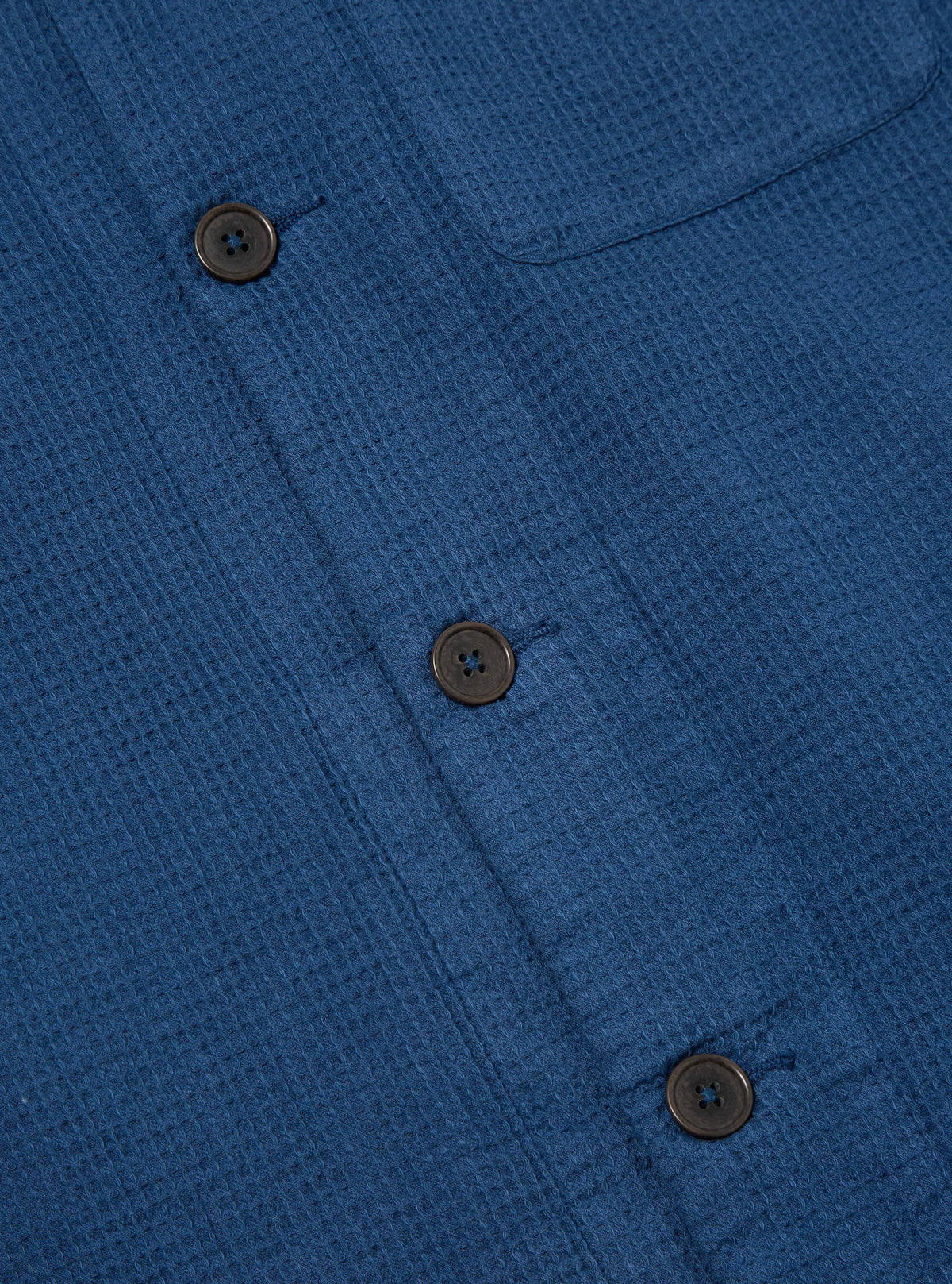 Navy Japanese Waffle Tech Overshirt