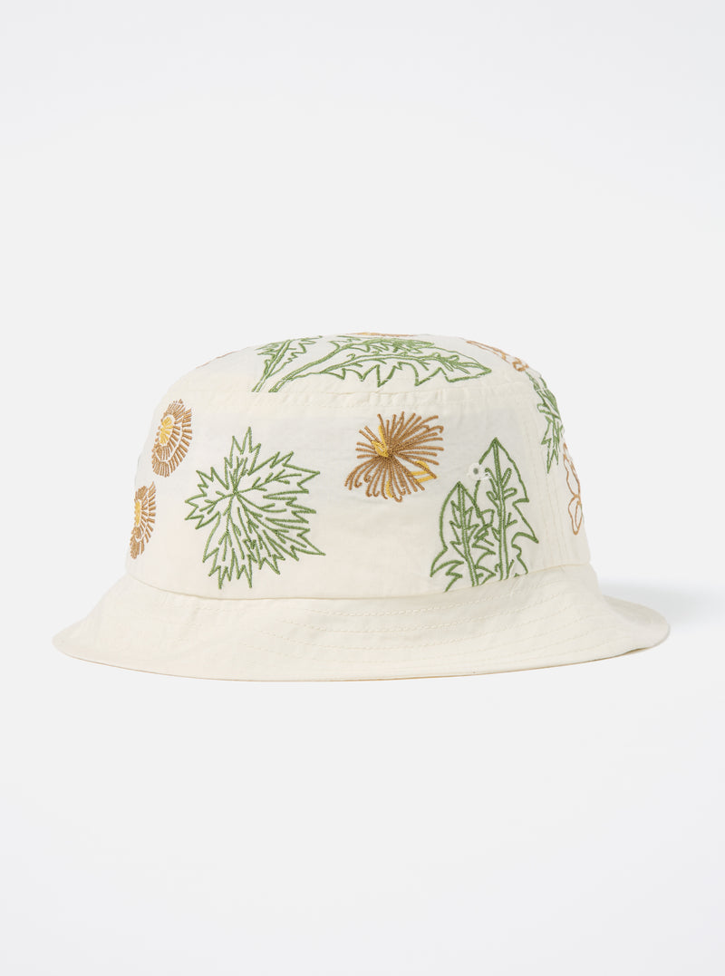 Flower Mountain x Universal Works Ecru Broadcloth Beach Hat