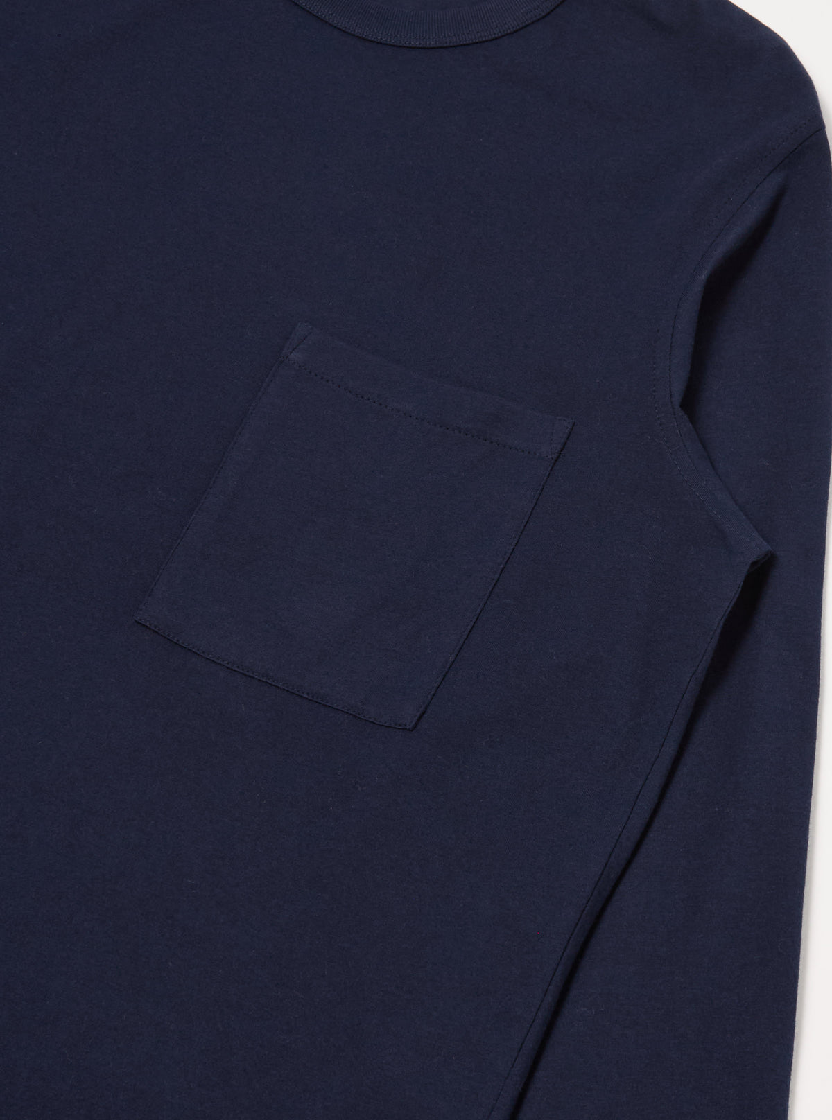 Navy Single Jersey L/S Tee