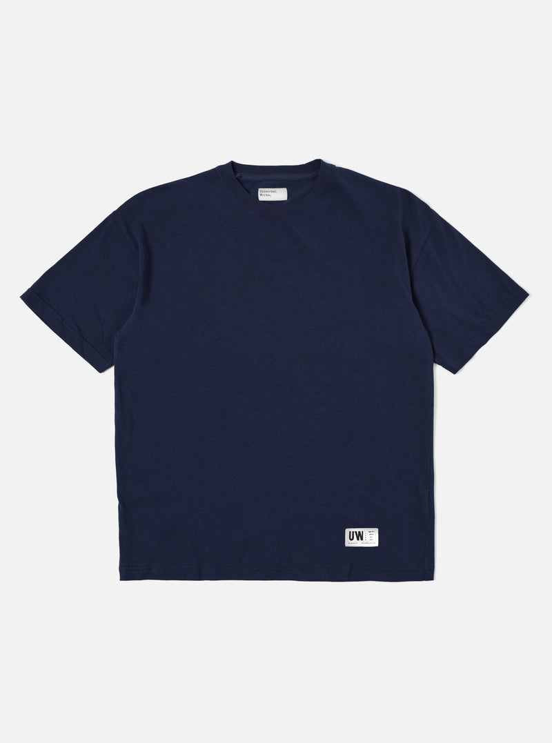 Navy Single Jersey Loose Tee
