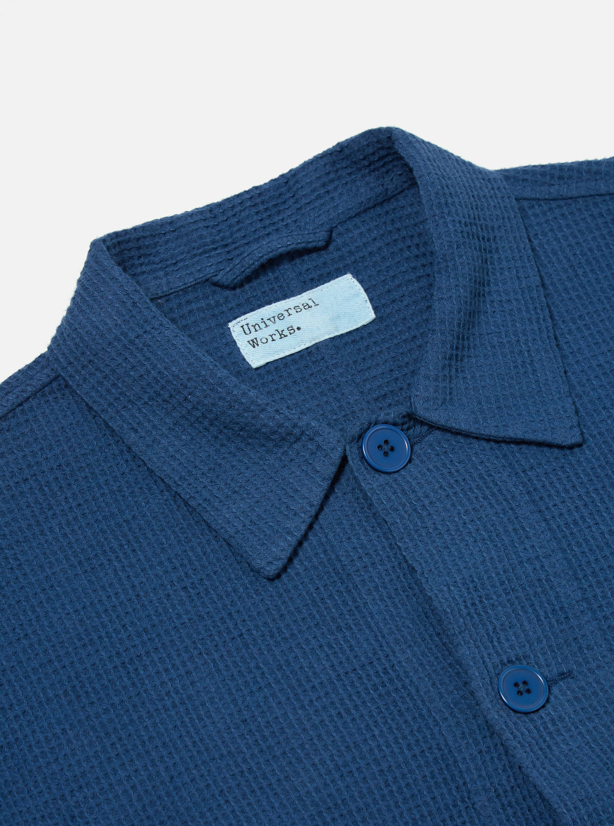 Navy Japanese Waffle Travail Overshirt