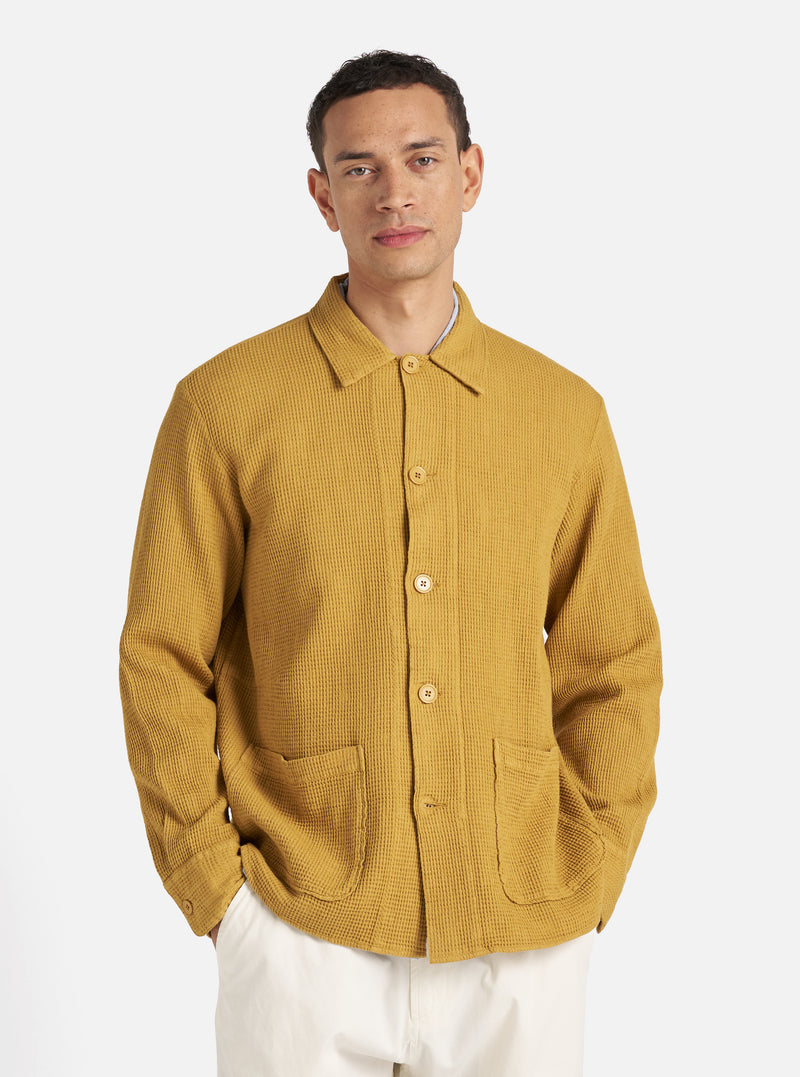 Camel Japanese Waffle Travail Overshirt