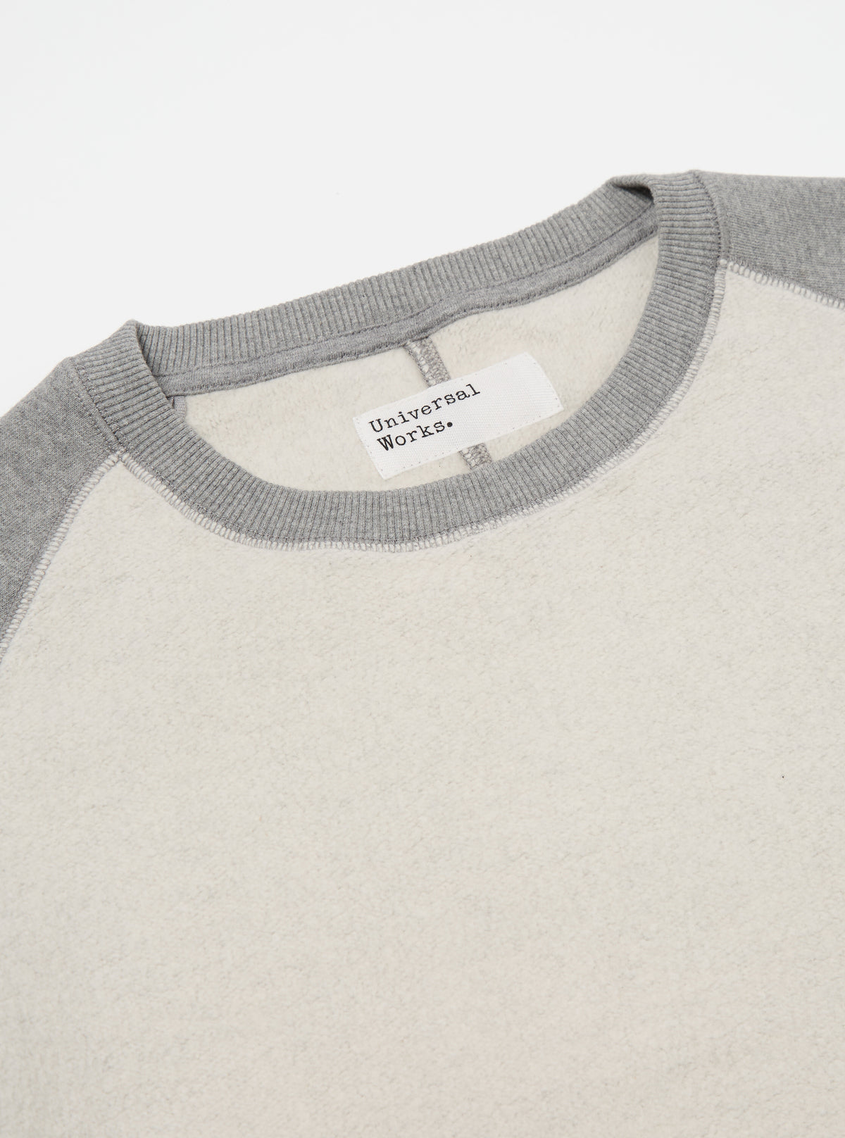 Grey Marl Brush Back Sweat Short Sleeve Crew