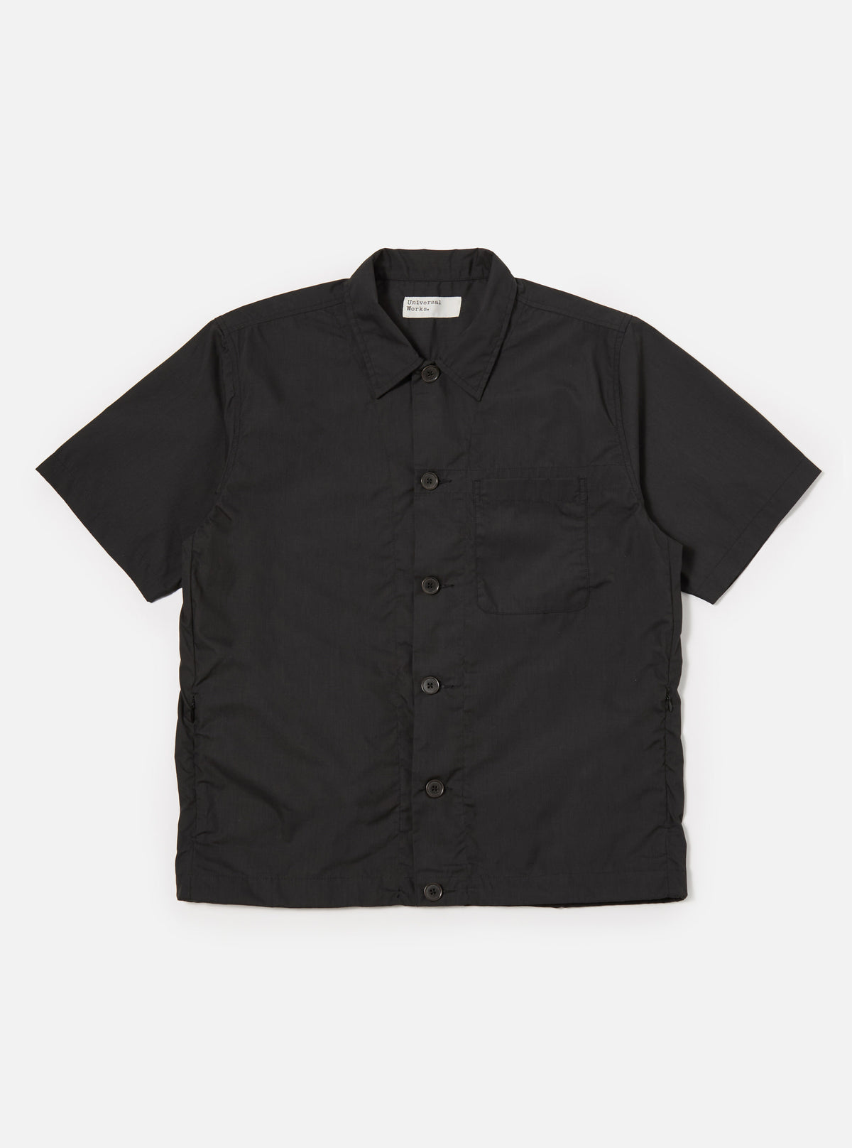 Black Recycled Polytech Tech Overshirt