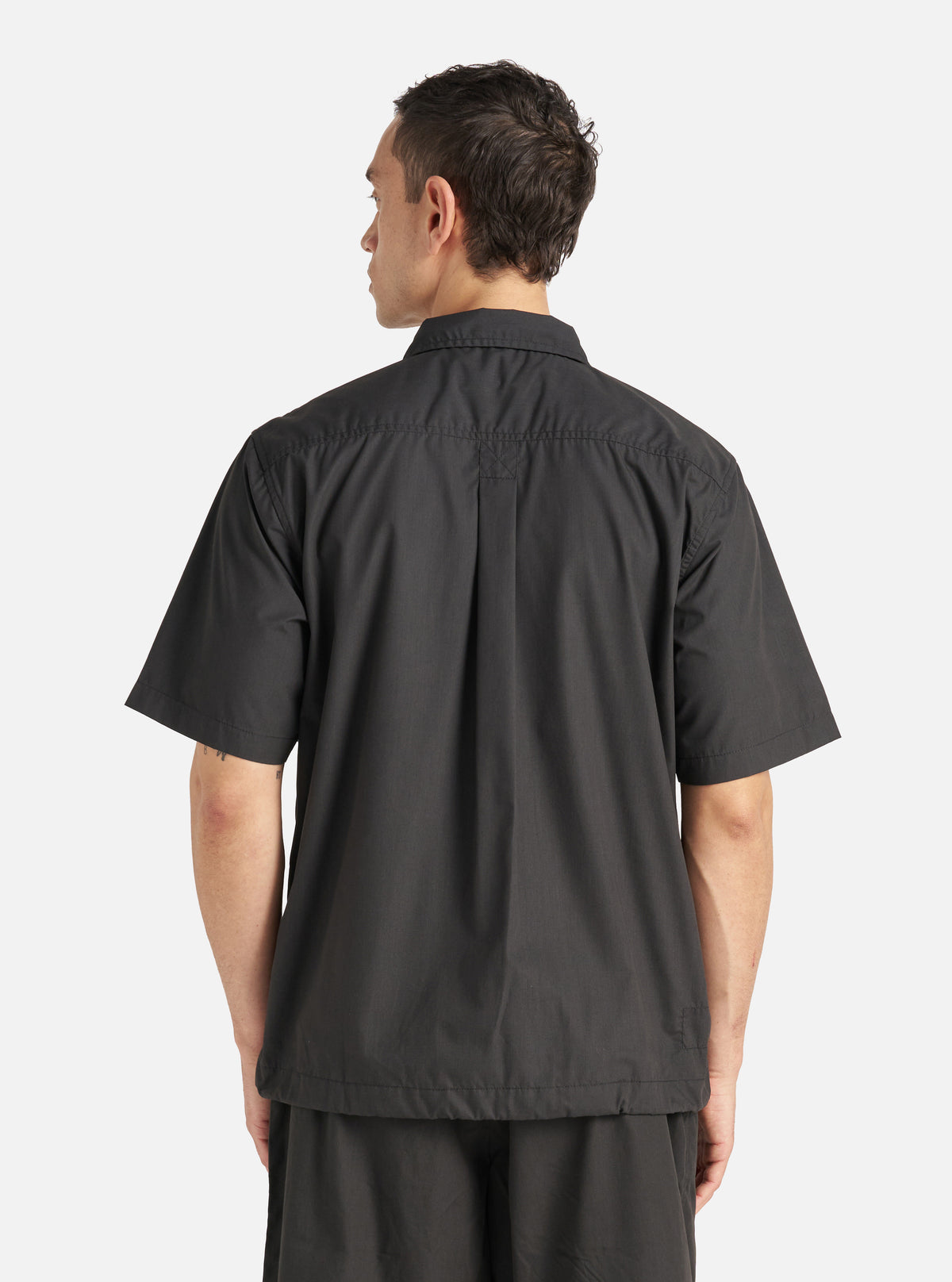 Black Recycled Polytech Tech Overshirt