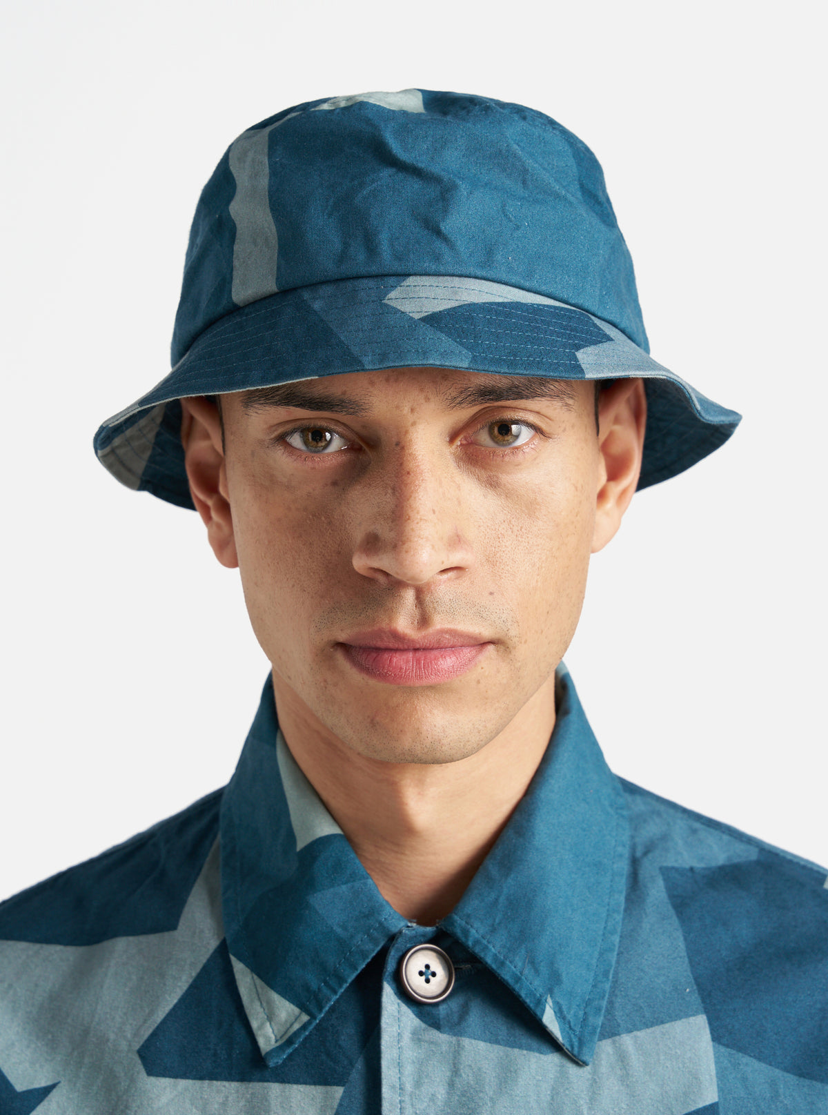 Blue Swedish Camo Beach Hat