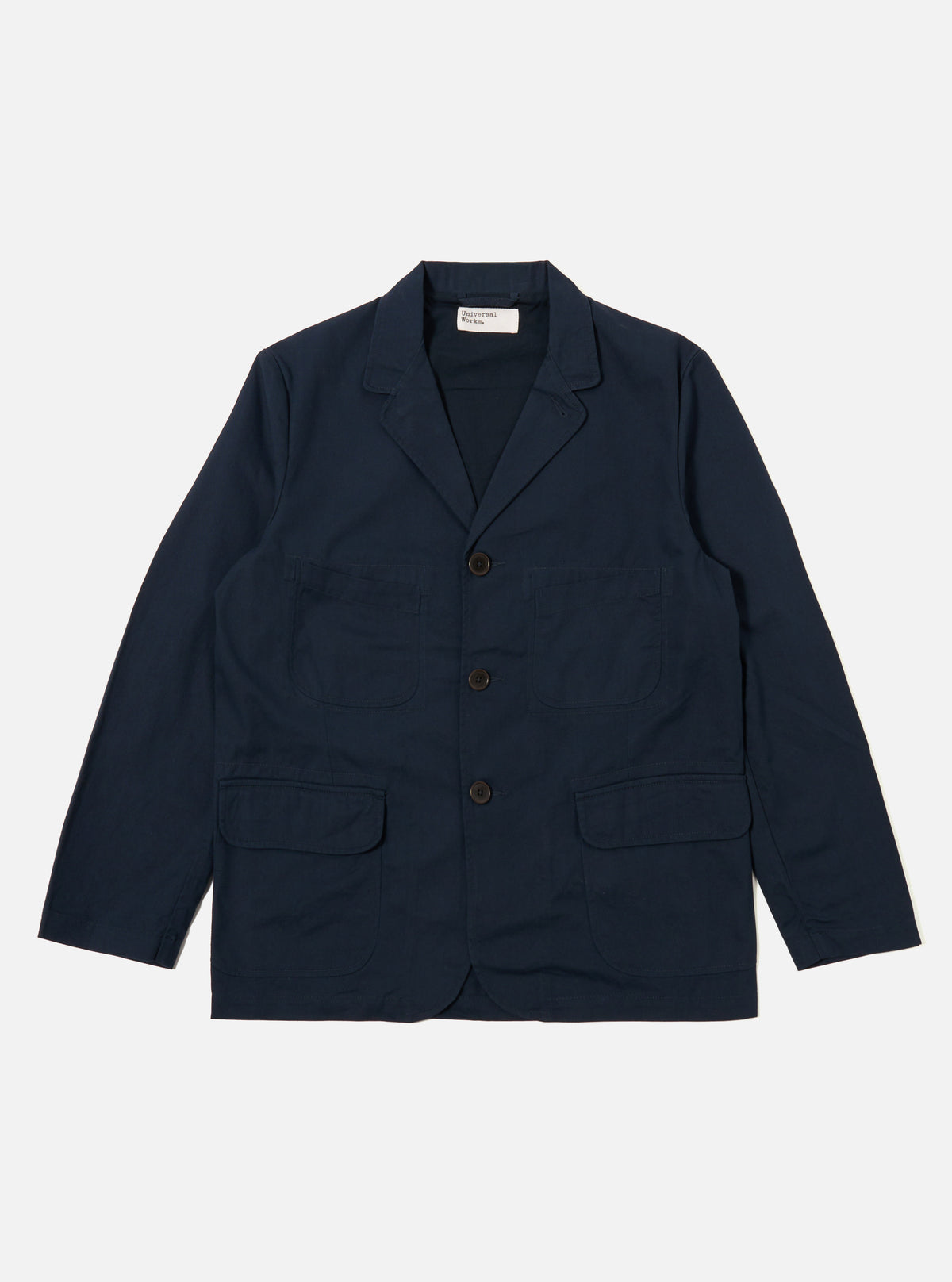 Navy Cotton Twill Barra Jacket