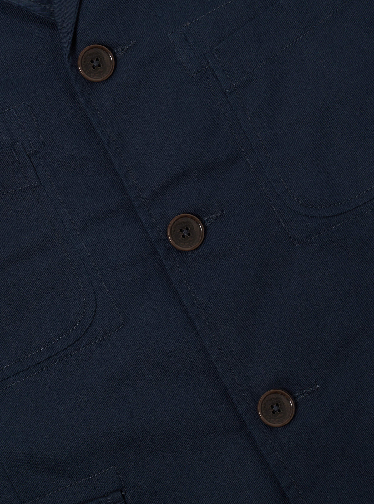 Navy Cotton Twill Barra Jacket