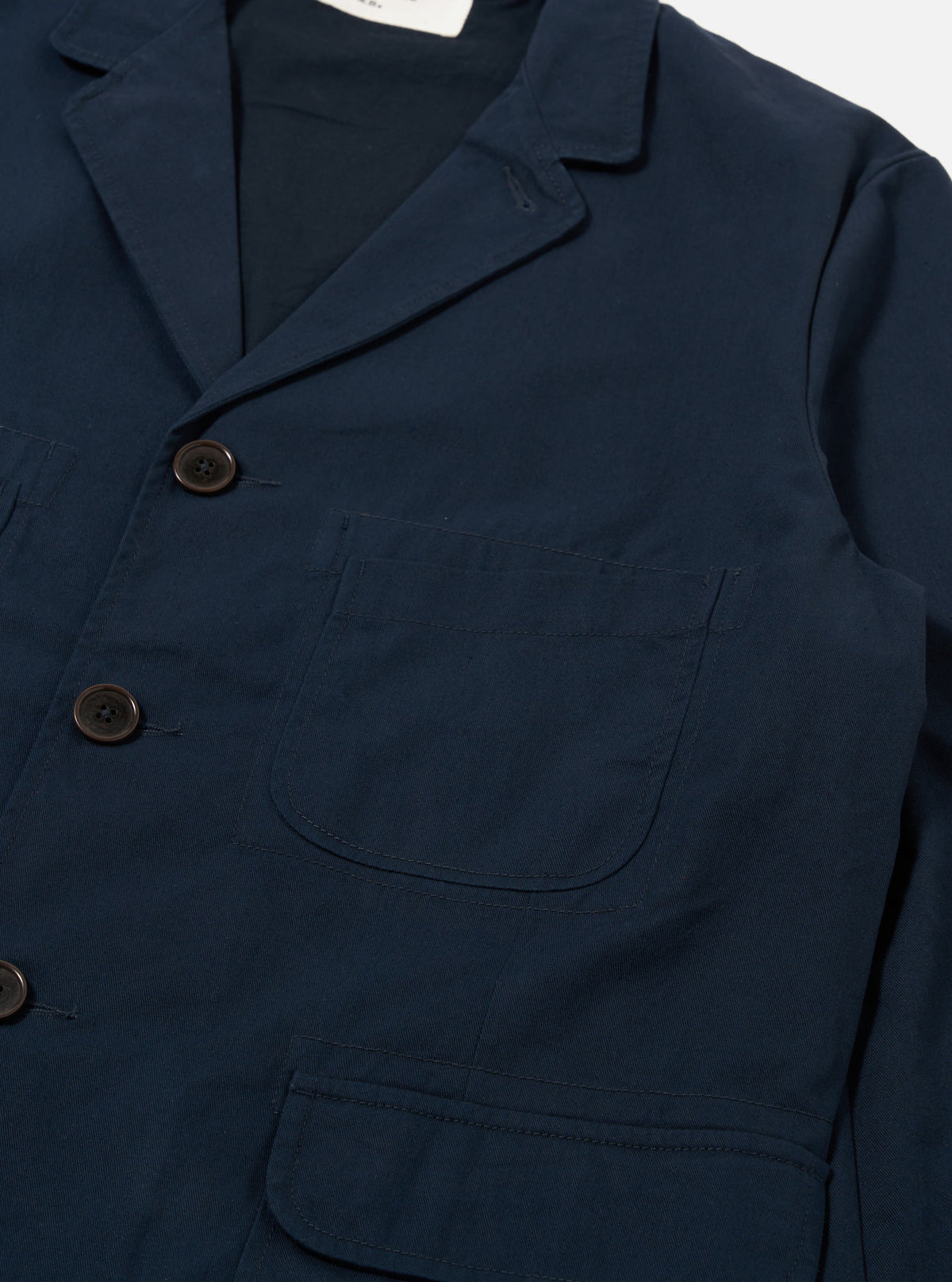Navy Cotton Twill Barra Jacket