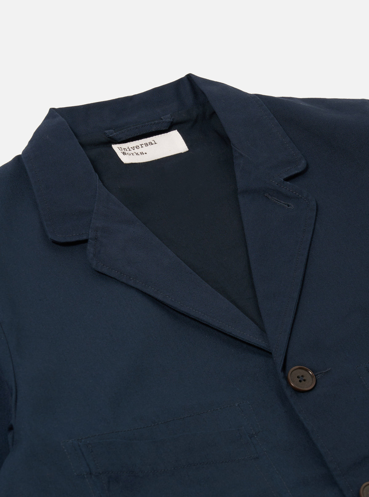 Navy Cotton Twill Barra Jacket