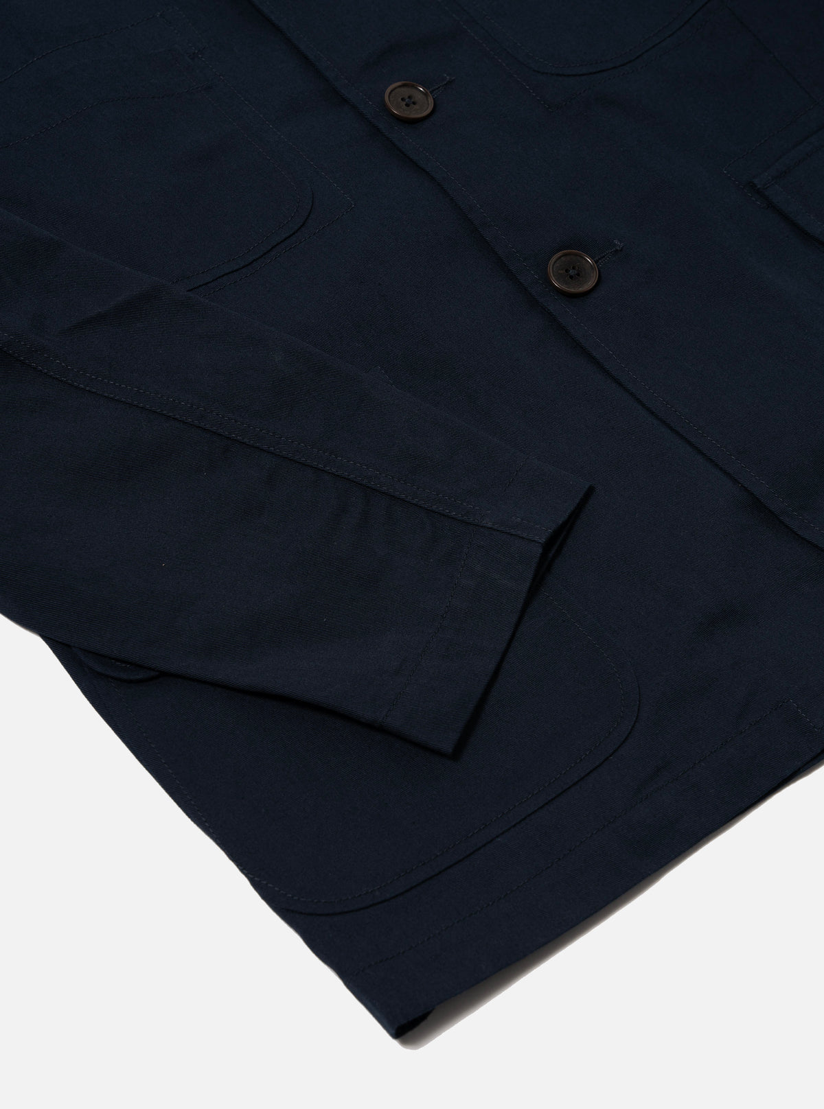 Navy Cotton Twill Barra Jacket