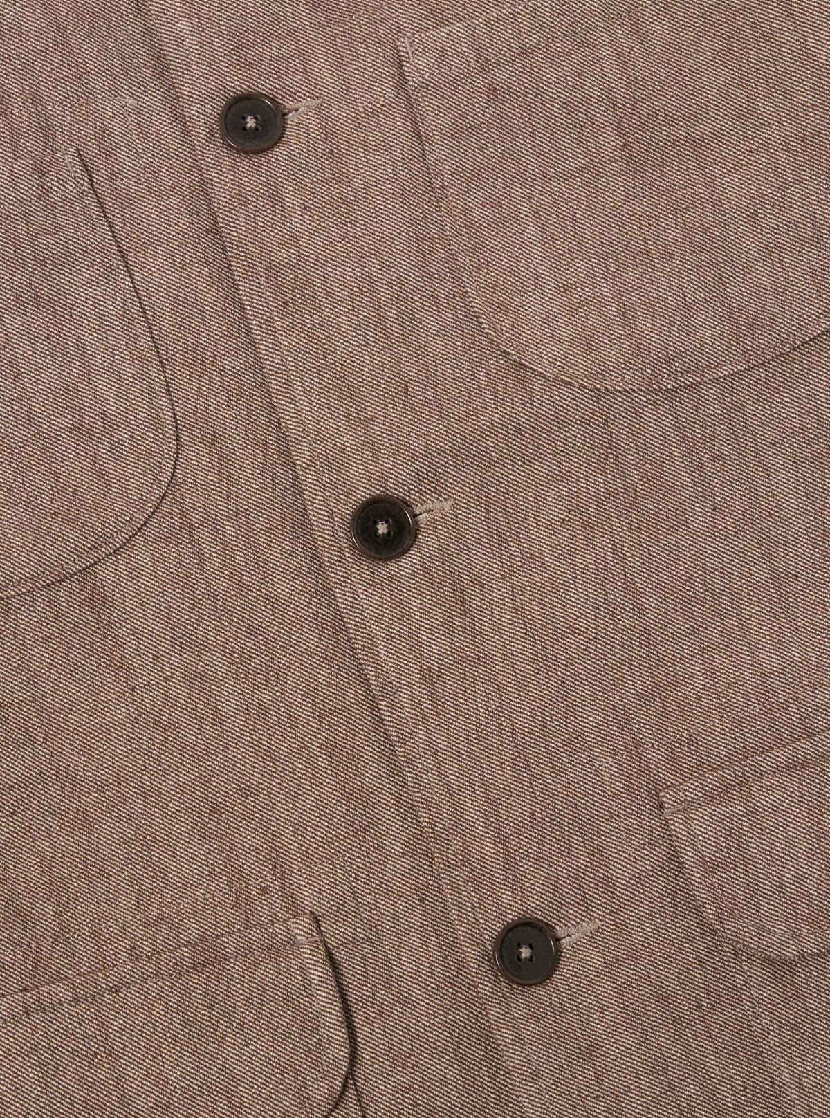 Brown Vintage Twill Weave Labour Jacket