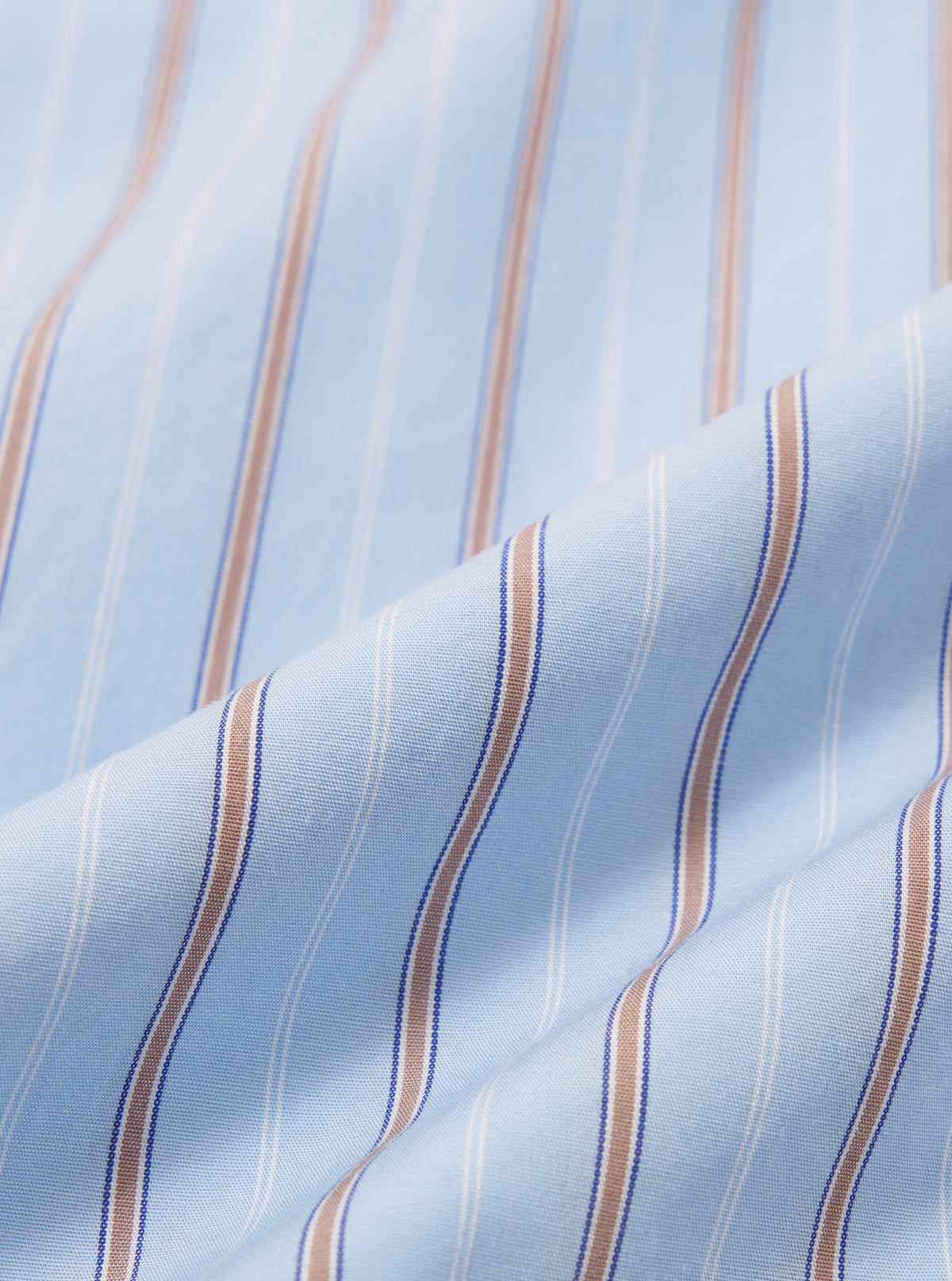 Sky Blue Urban Stripe Square Pocket Shirt