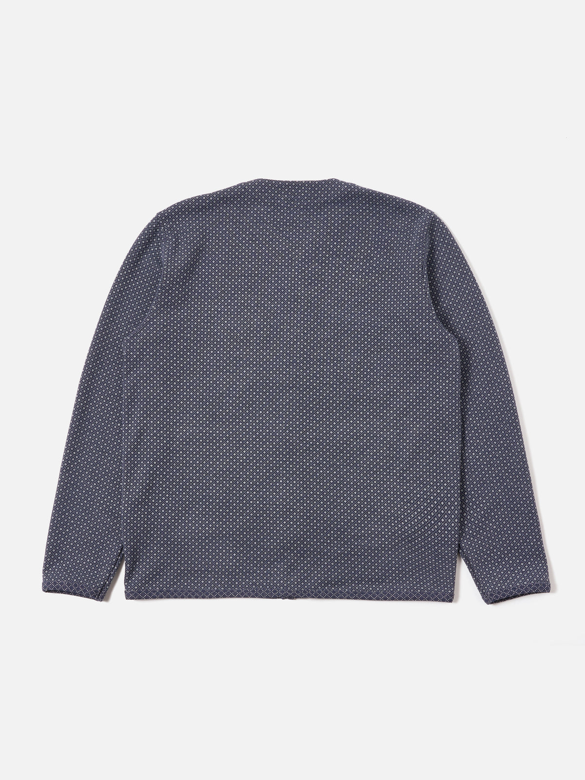 Navy Cotton Mix Fleece Cardigan