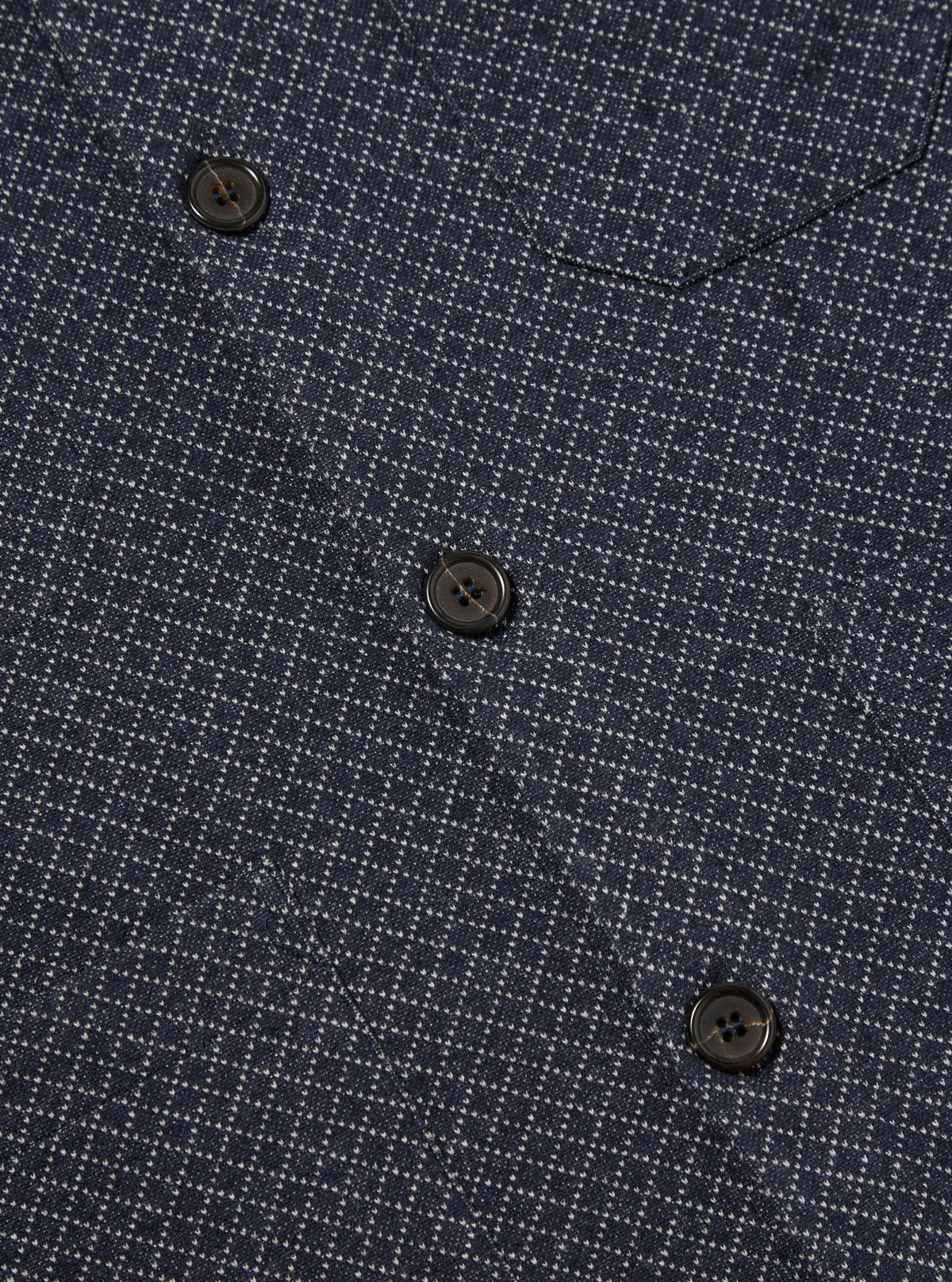 Navy Cotton Mix Fleece Cardigan