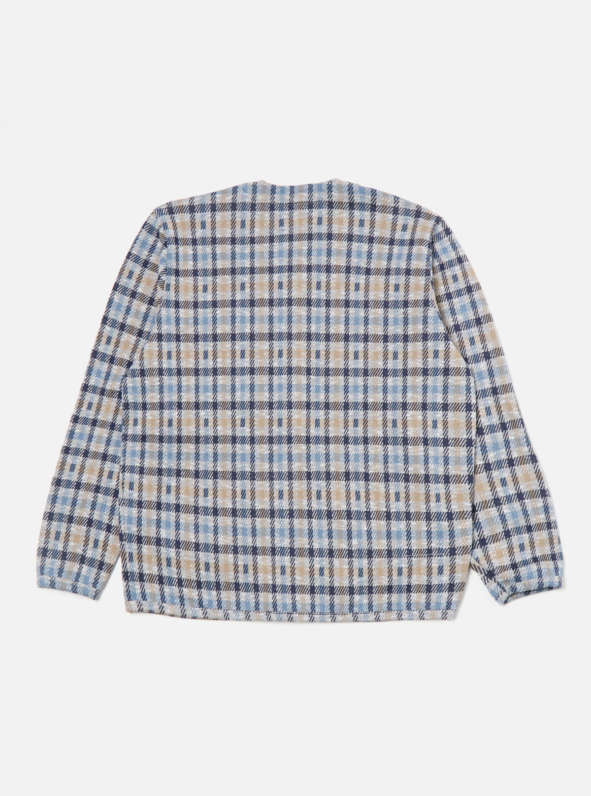 Brown/Blue Summer Check Cardigan
