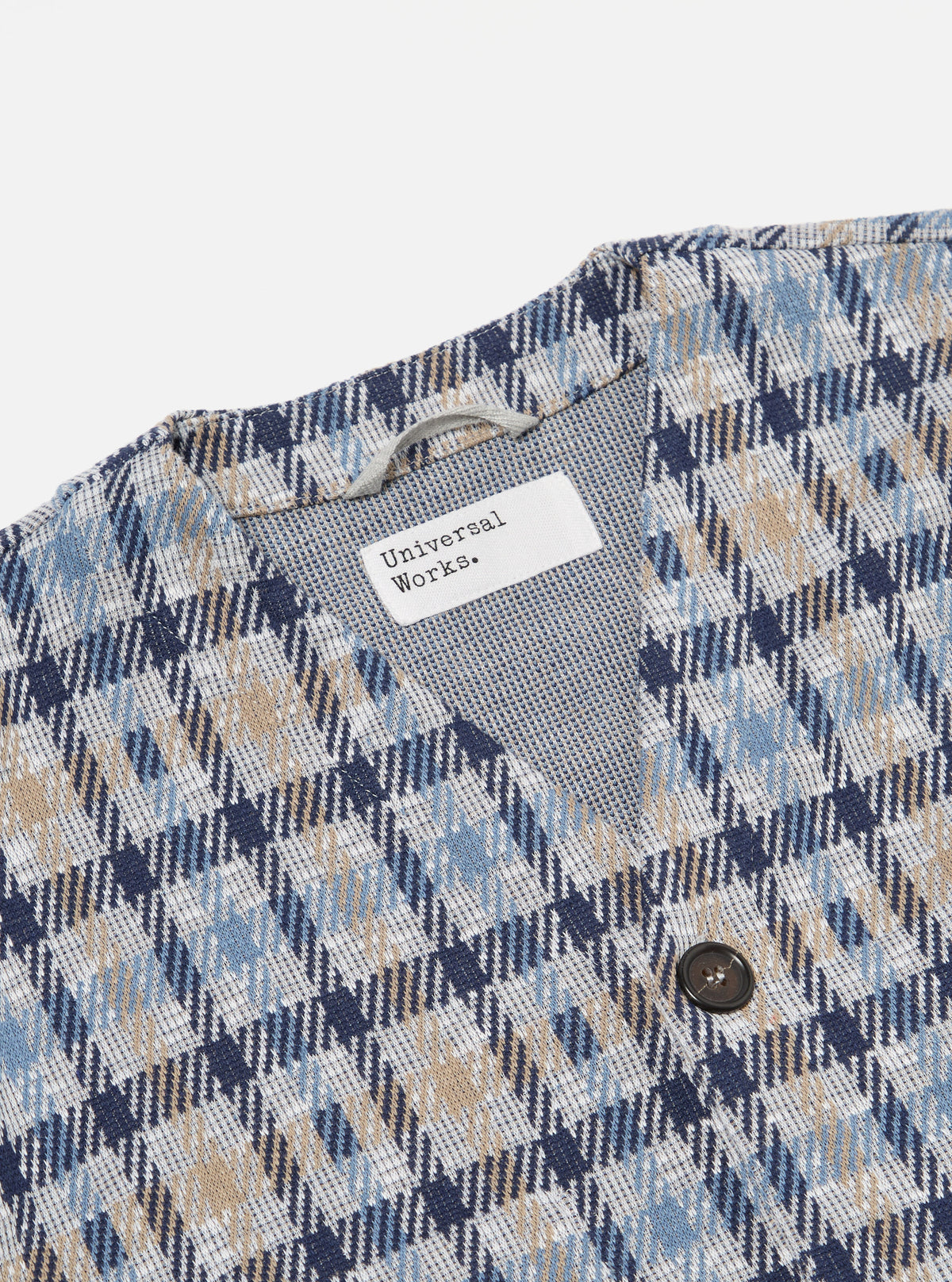 Brown/Blue Summer Check Cardigan
