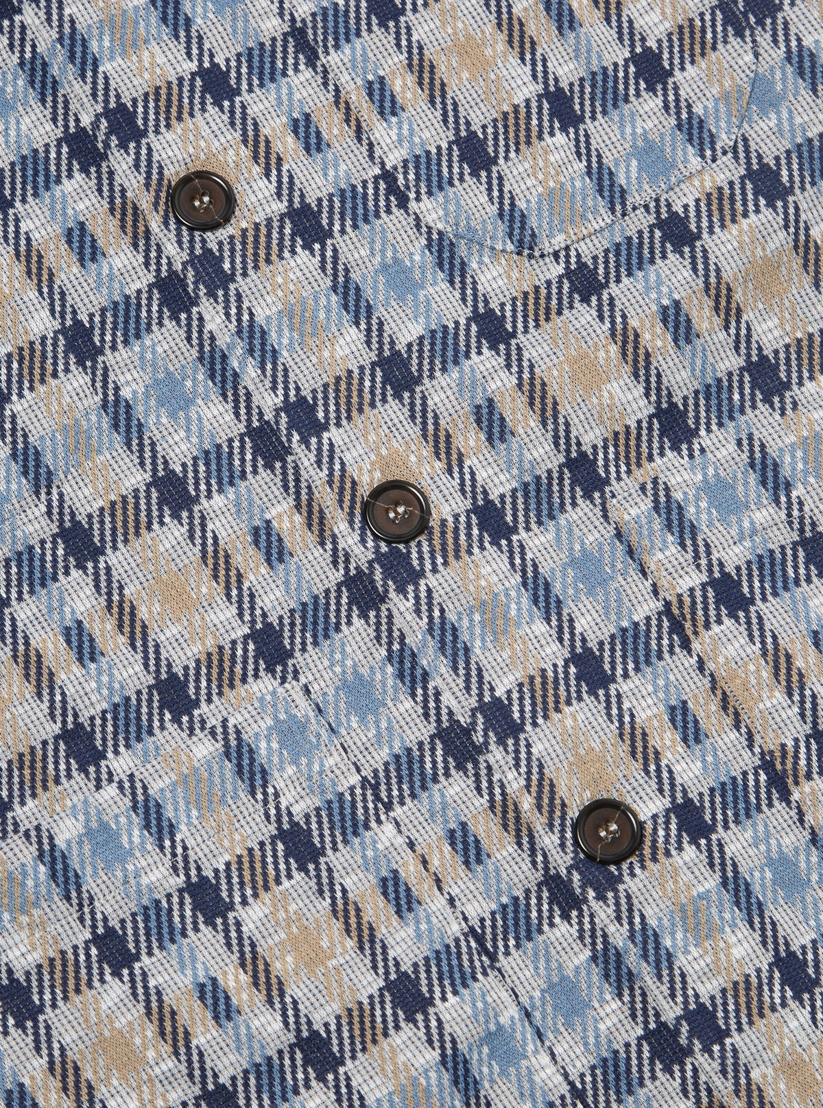 Brown/Blue Summer Check Cardigan
