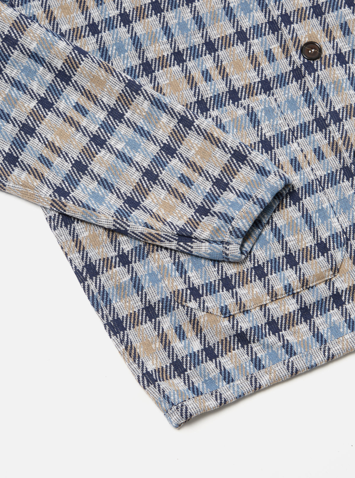 Brown/Blue Summer Check Cardigan