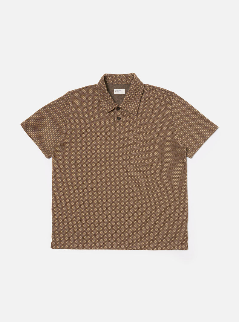 Brown Argyll Jersey Newlyn Polo