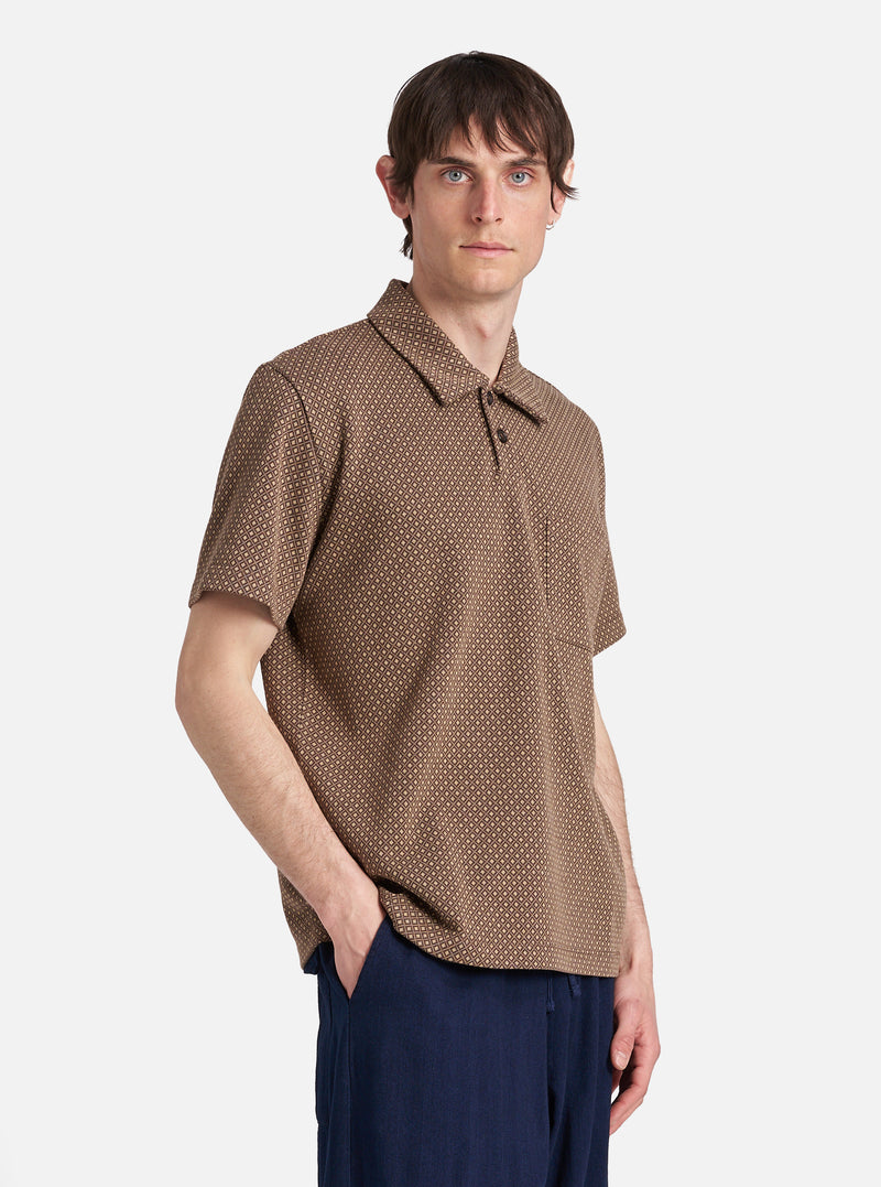 Brown Argyll Jersey Newlyn Polo