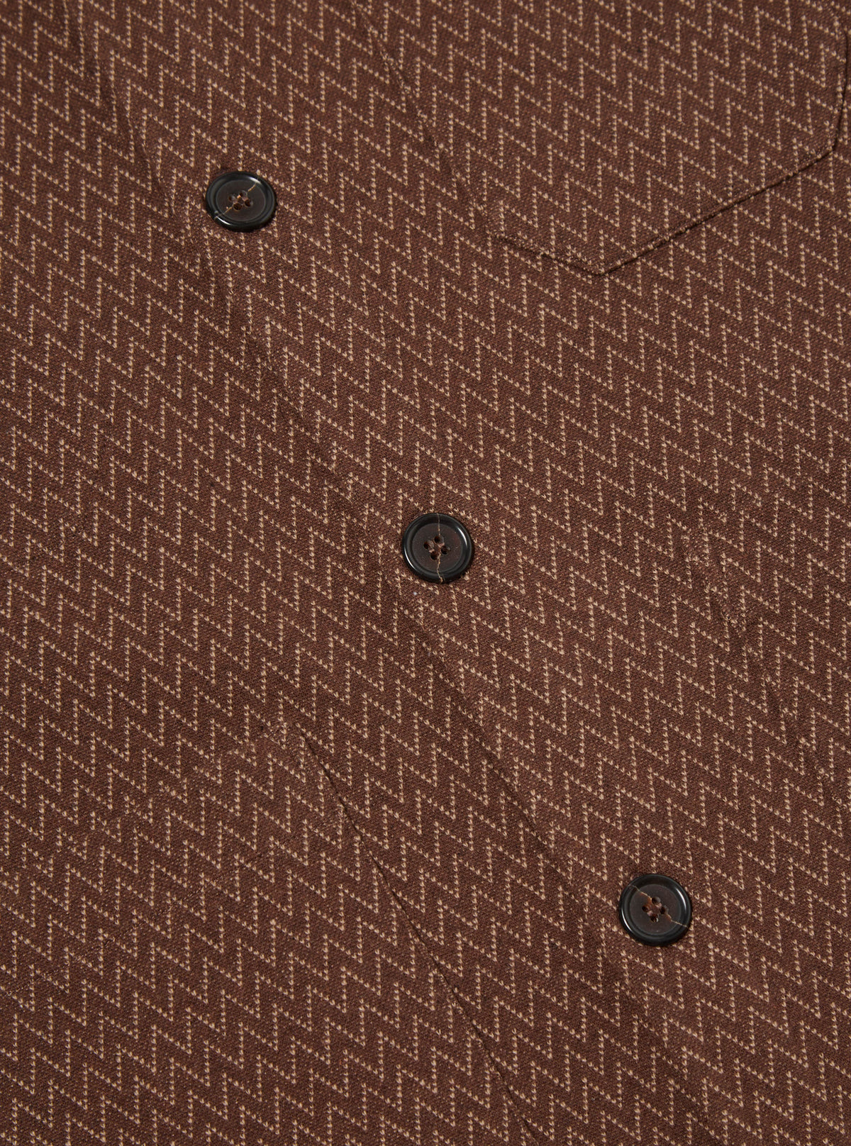 Brown Zig Zag Jersey Cardigan