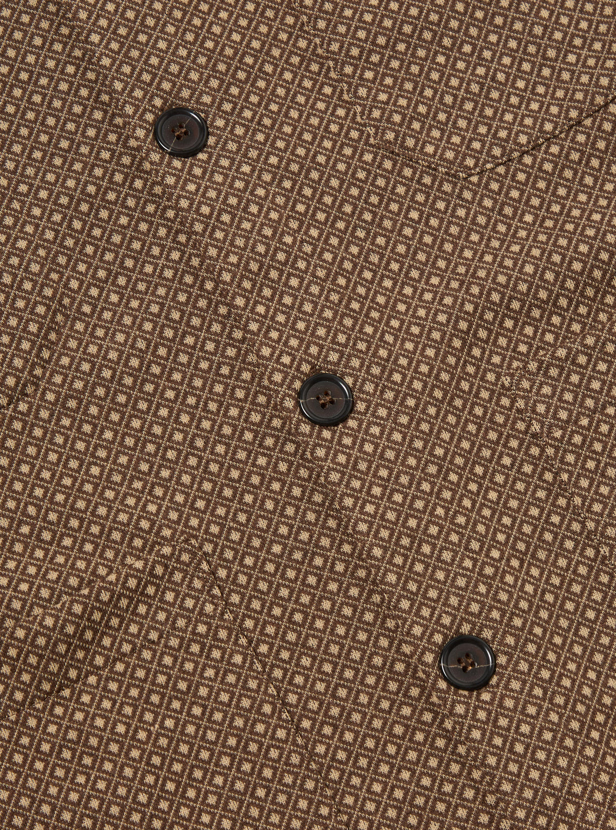 Brown Argyll Jersey Cardigan