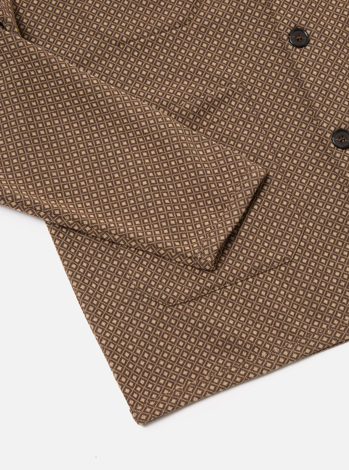 Brown Argyll Jersey Cardigan