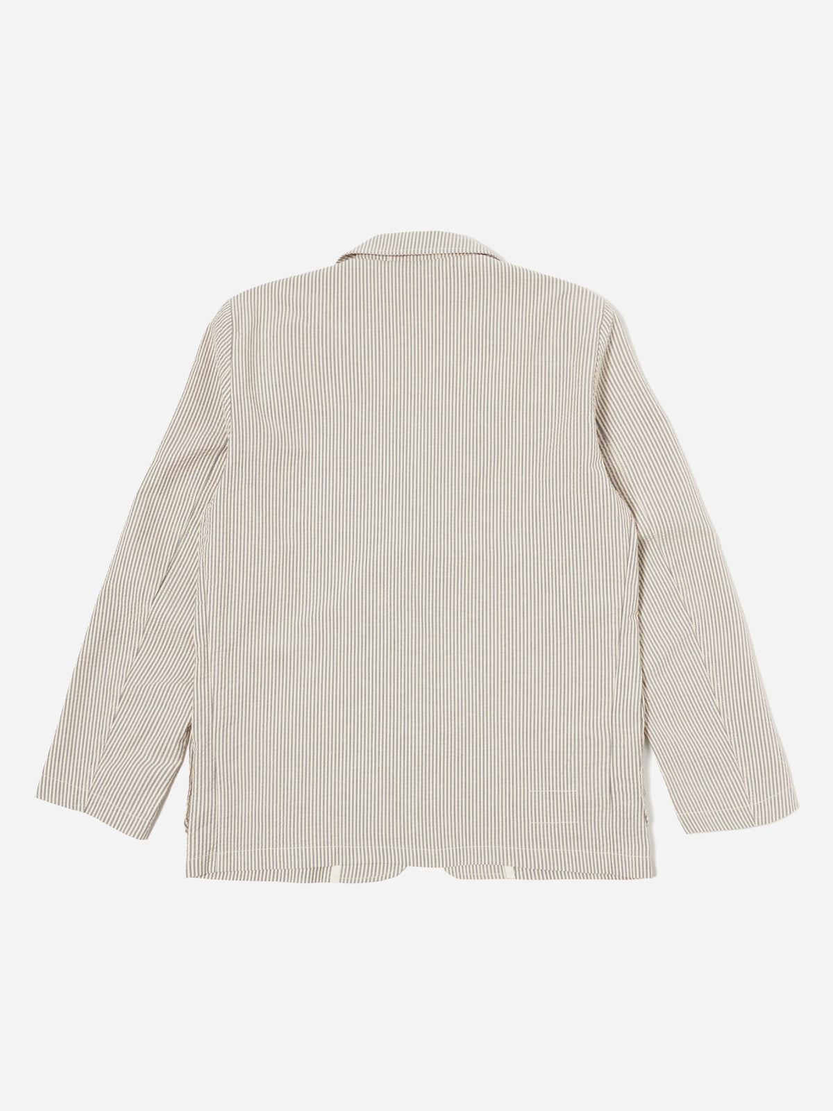 Grey Derby Stripe Two Button Jacket