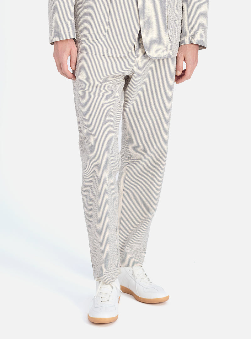 Grey Derby Stripe Military Chino