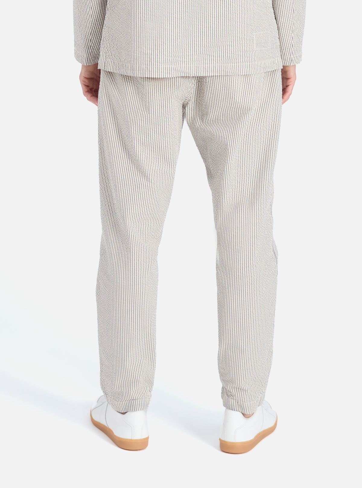 Grey Derby Stripe Military Chino