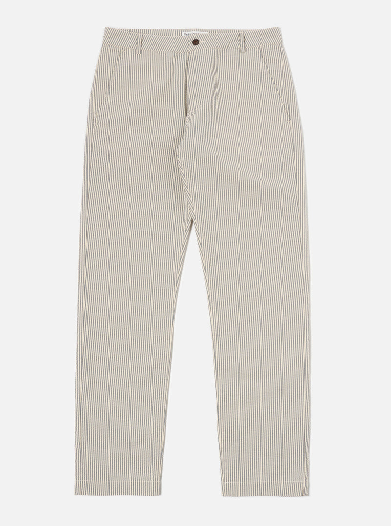 Grey Derby Stripe Military Chino