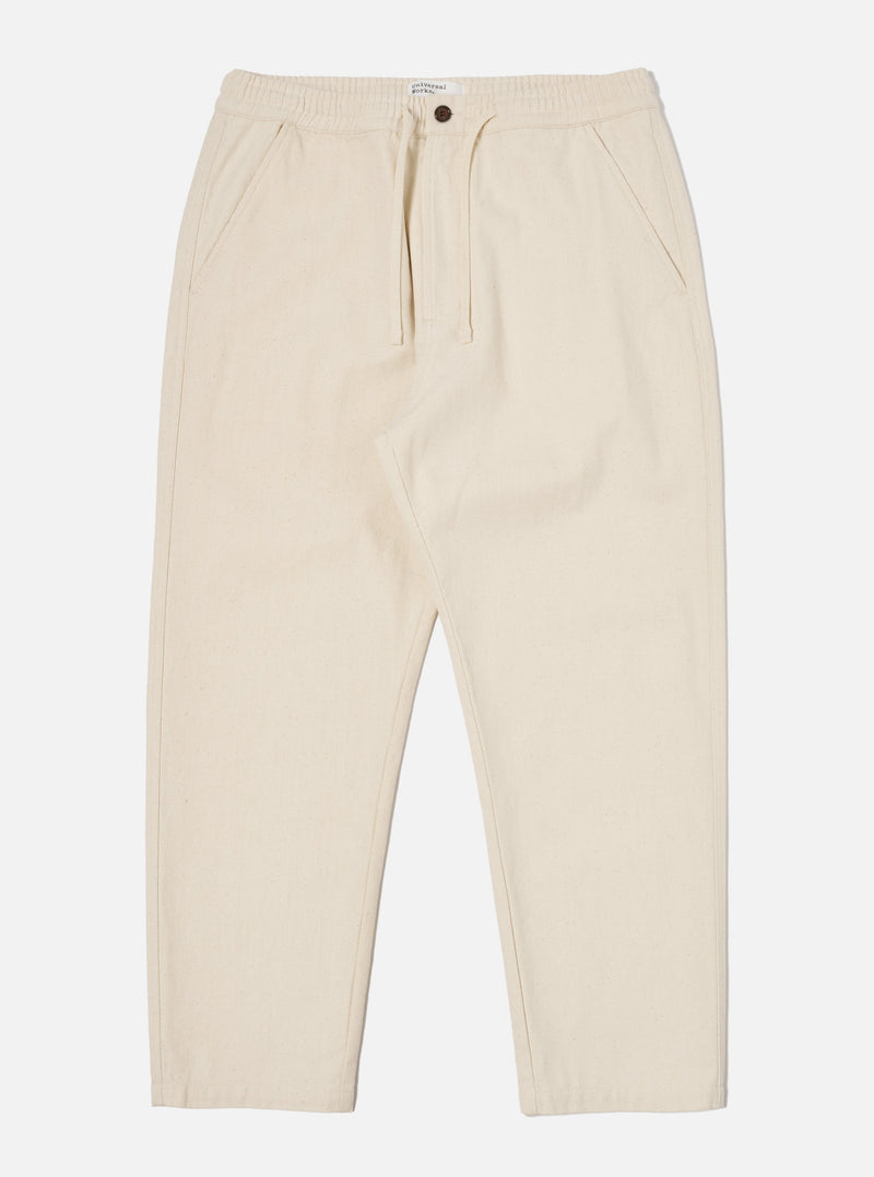 Ecru Recycled Cotton Hi Water Trouser