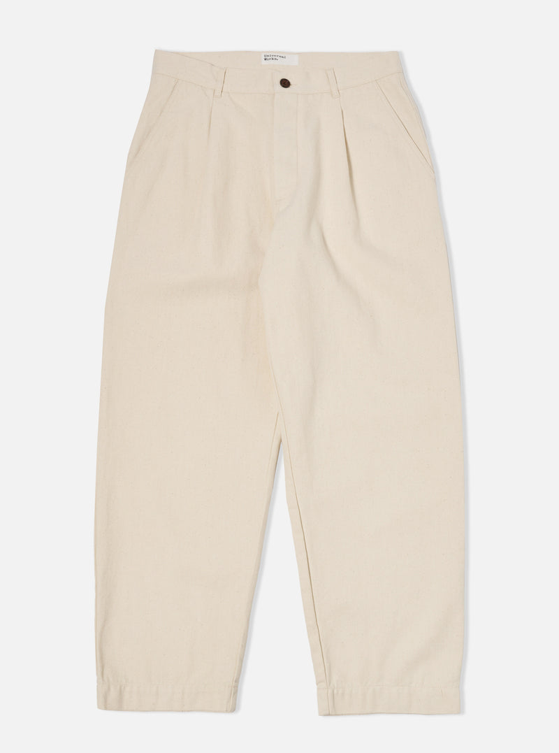 Ecru Recycled Cotton Duke Pant