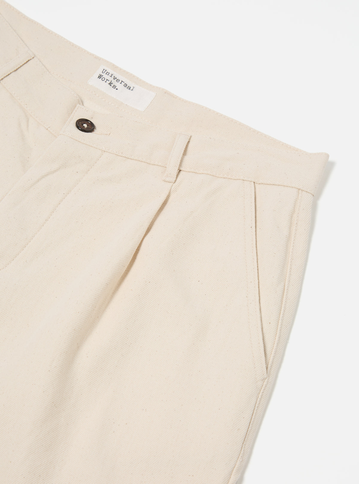 Ecru Recycled Cotton Duke Pant