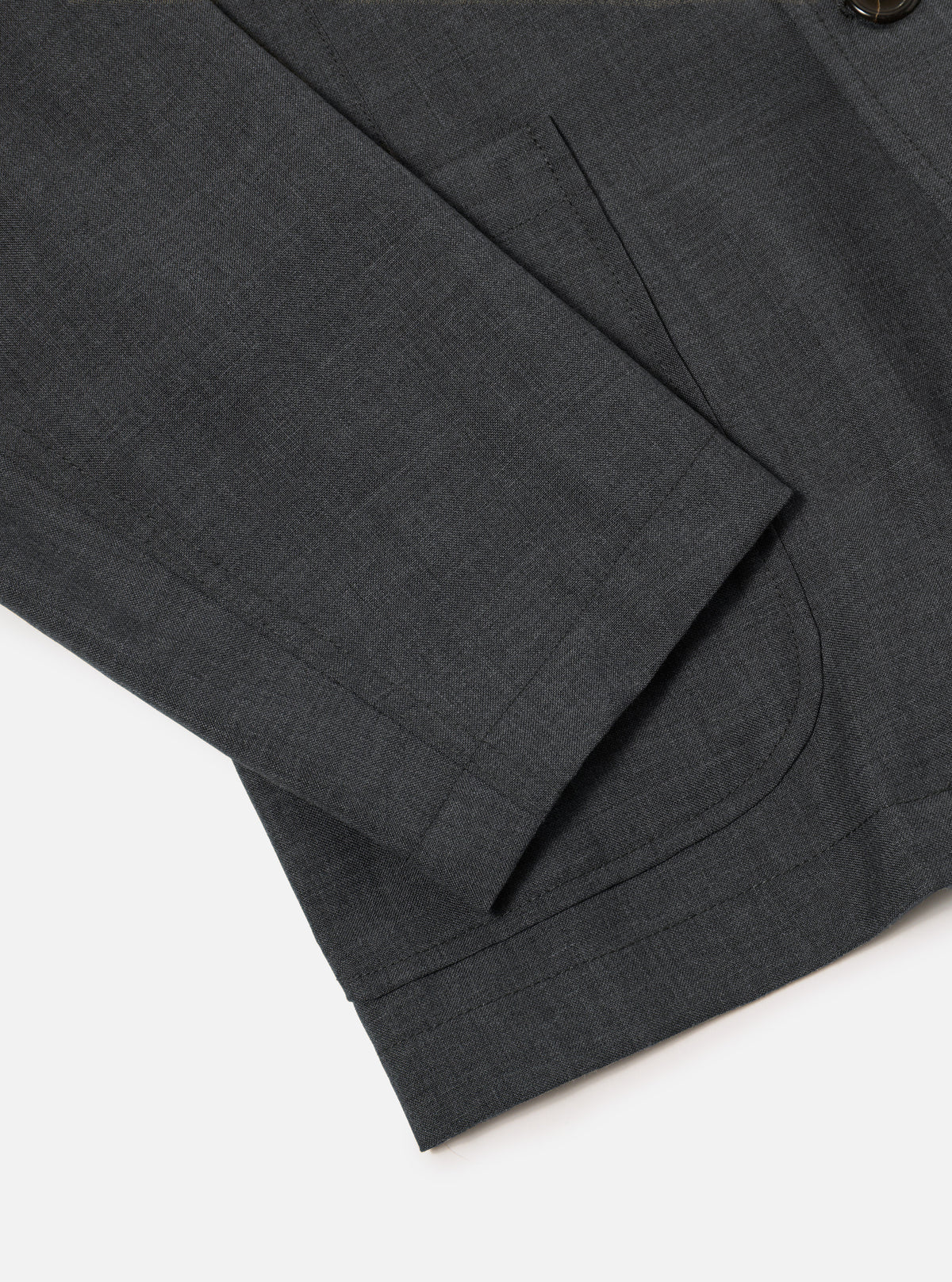 Grey Marl Tropical Suiting Two Button Jacket