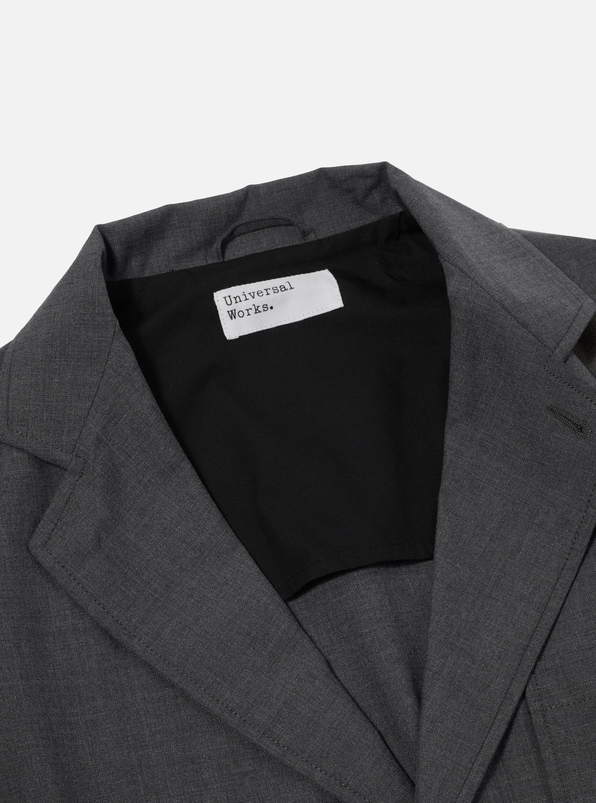 Grey Marl Tropical Suiting Two Button Jacket
